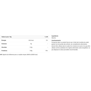 Glycine Cristallisée - 1000g