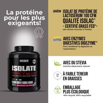 Isolate Whey 100 CFM - Pot de 908 Gr