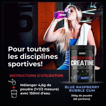 Micronized Creatine - Pot de 300 Gr