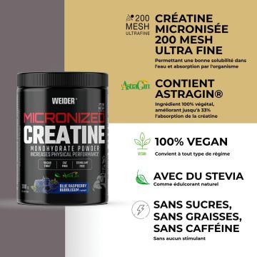 Micronized Creatine - Pot de 300 Gr