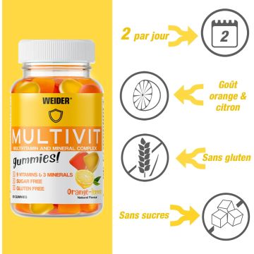 Multivit - Pot de 80 Gummies