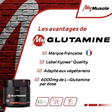 My Glutamine Kyowa® - Pot de 250 Gr