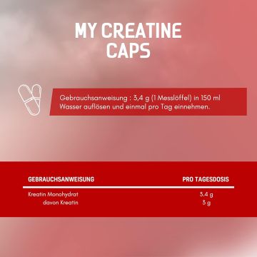 My Creatine Creapure® - Pot de 150 Caps