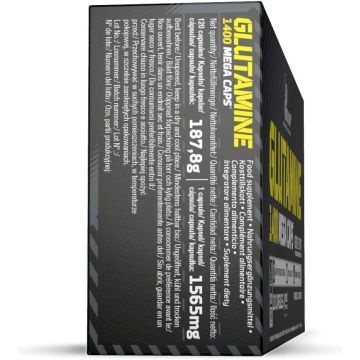 Glutamine 1400 Mega Caps - Boite de 120 Caps