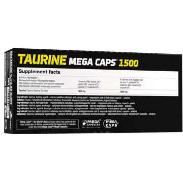 Taurine 1500 Mega Caps - Boite de 120 Caps