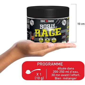 Born of rage - Explosive Préworkout vegan - Pot de 250 Gr