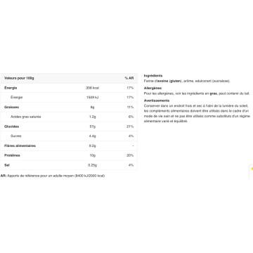 100% Instant Oats - 2500g