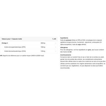 Essential Omega 3 - 250 Capsules molles