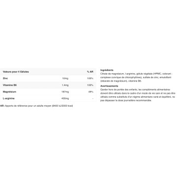 ZMA Complex - 120 Gélules