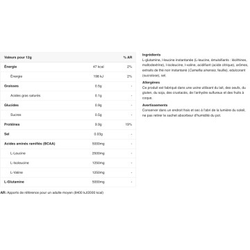 BCAA+Glutamine Zero - 480g