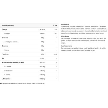 BCAA+Glutamine Zero - 480g