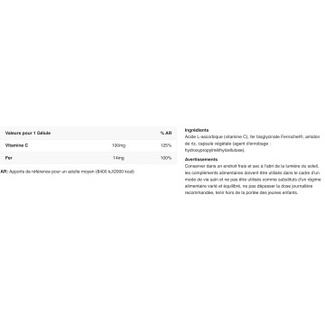 Fer Bisglycinate - 90 Gélules