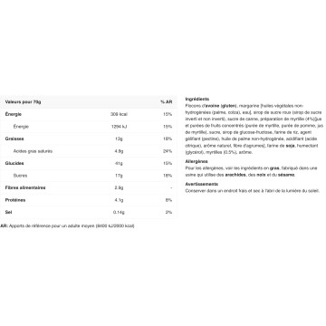 Oat & Fruit Zero - Boite de 20