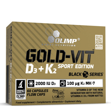 Gold Vit D3+K2 Sport Edition - 60 Gélules